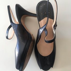 Cole Haan Nike Air peep toe sling back heel, size 11